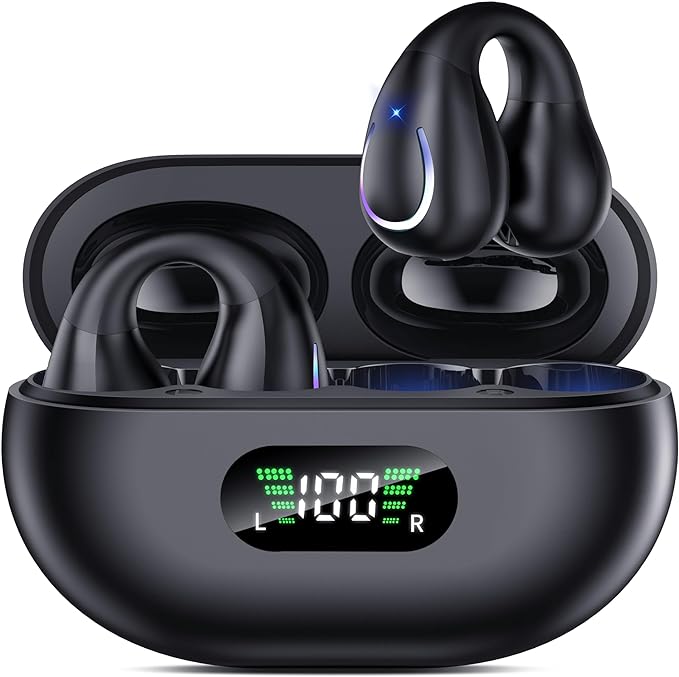 Top 3 Best  Open Ear Clip On Headphones Bluetooth 5.3 Wireless Earbuds USA 2024.